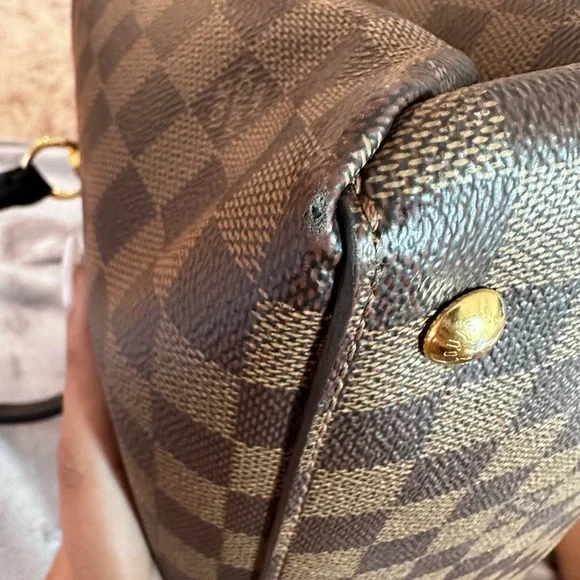 Louis Vuitton Riverside Damier Ebene Satchel Shoulder Bag - Picture 10 of 17